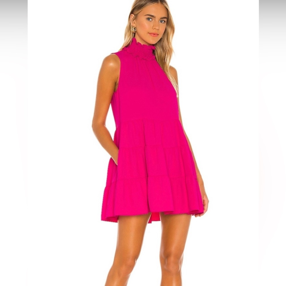 Amanda Uprichard Pink Mini Dress